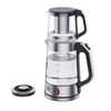  Samovar – théière combinée 2 en 1, Double théière en verre, bouilloire à thé 1,7 l + 1,0 l avec corps en verre, appareil de cuisine domestique 