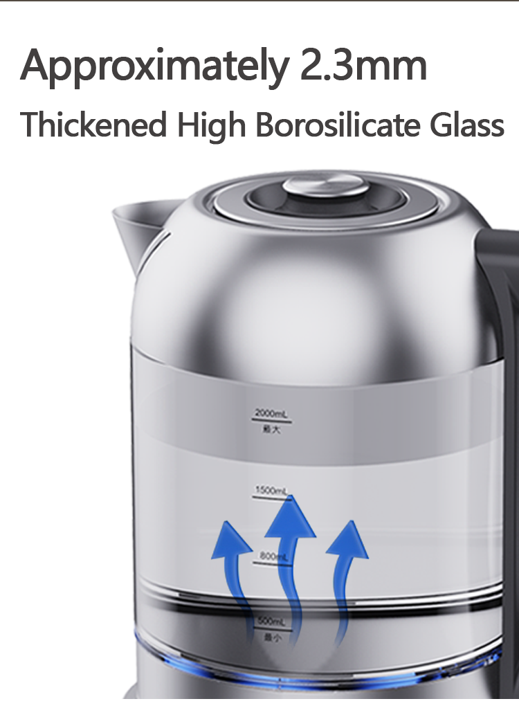 Machine à thé Double Samovar turque 2 en 1, chauffe-eau 2200W, filtre lavable, machine à thé électrique en verre personnalisée 