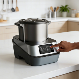 Machine commerciale de fabrication de Fufu en acier inoxydable, 1000W, 6l, grande capacité, pour un Fufu parfait, pilonné, igname, blé Semovita