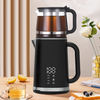 Bouilloire électrique moderne à Double paroi 1500w, Base à 360 degrés, 1,5 l + 1,1 l, bouilloire électrique intelligente à Double couche avec petite théière