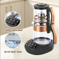 NOUVEAU EPLICATION DES MAISONS LRAN VERRE THE KETTLE 1500W MACHIME MULTIFUCTIONNEL MACHIME DOUBLE VERRE DOUBLE PRINCIPAGE avec infuseur