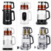 Bouilloire électrique en verre, Base rotative à 360 °, 1,5 l + 1,1 l, théière élégante, Samovar électrique turc et russe 