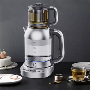 Appareils ménagers théière électrique bouilloire en verre à haute teneur en borosilicate et théière avec contrôle de température