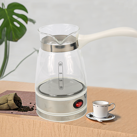 Cafetière turque de 500ml, nouveau Design, plaque chauffante, bouilloire transparente pour la maison 
