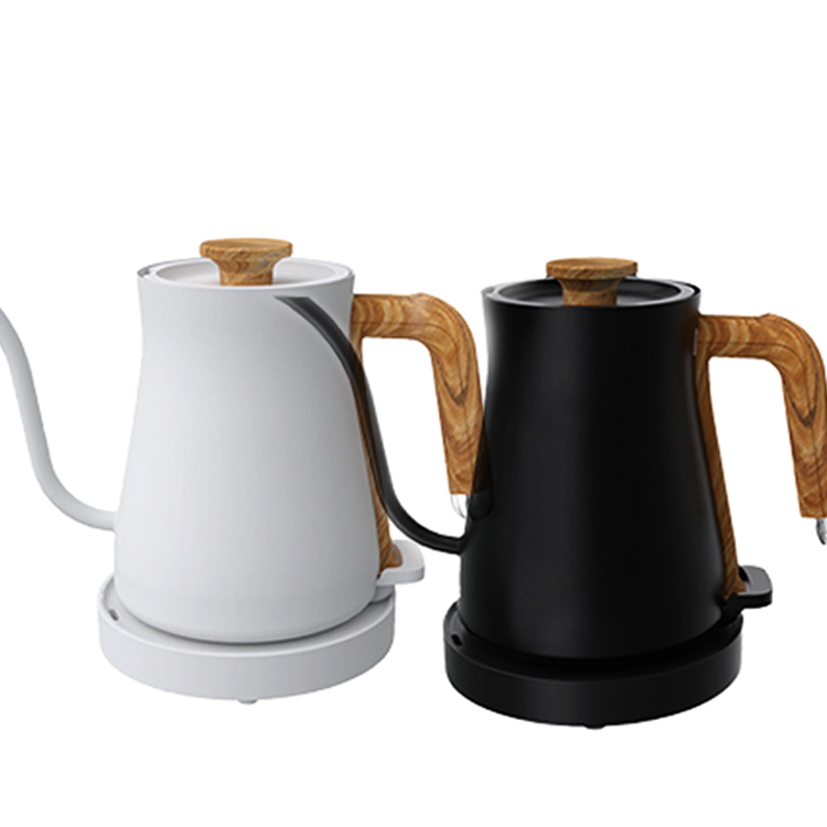 Meilleure vente 304 bouilloire électrique en acier inoxydable 800ml bouilloire électrique cafetière électrique eau chaude verser sur la bouilloire à col de cygne
