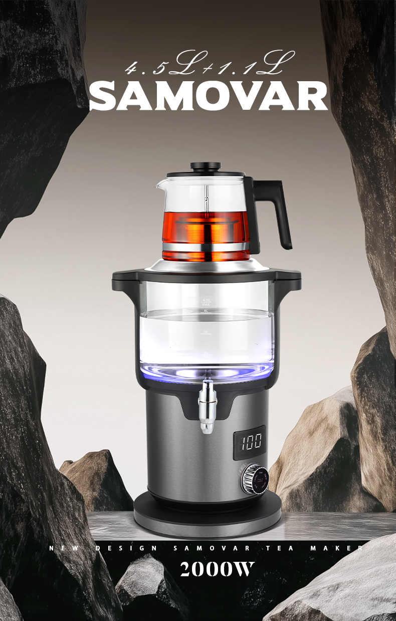 Bouilloire double de 4,5 L et 1,1 L