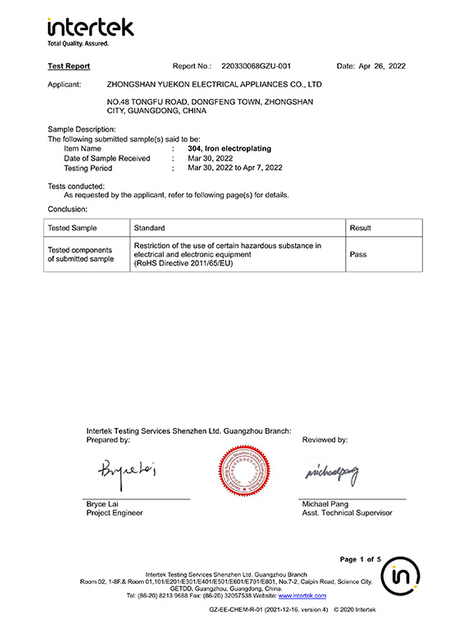 Rapport Rohs