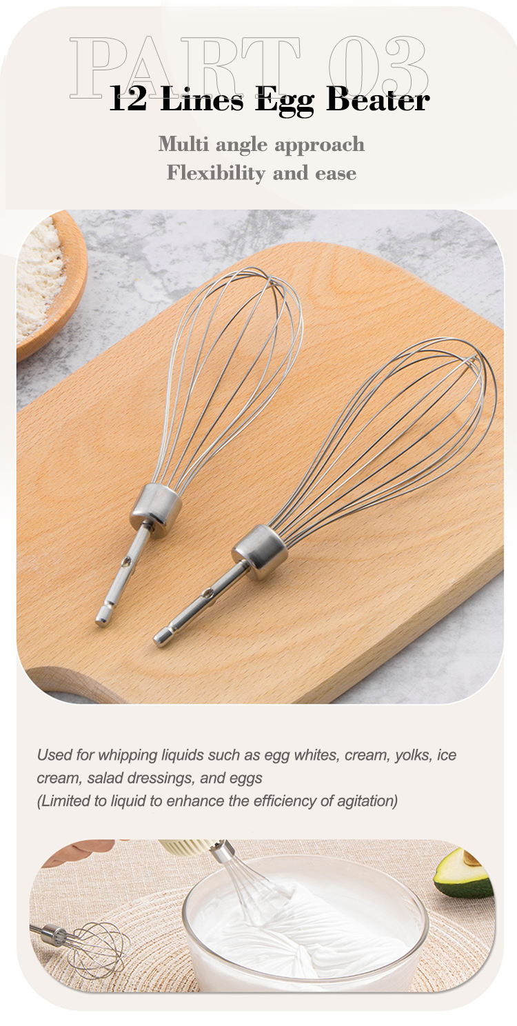 12 lignes batteur d'oeufs