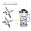 Machine de cuisson Blade de mélangeur commercial Pièce 304 Pièces de mélangeur de remplacement en acier inoxydable pour la lame de presse-agrumes domestique 