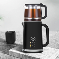 Appareils à domicile Nouveau design électrique Keitle Factory Borosilicate Glass Tea Maker Double Mur Wall Glass Thé