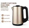 Machine à thé électrique Samovar à chauffage rapide, puissante, 1500W, Machine à préparer le thé, réservoir principal de 4l + théière en verre Borosilicate de 1l