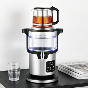 Appareil électroménager intelligent, éléments en verre, affichage Led bleu, contrôle de la température, bouilloire électrique Samavar pour l'eau bouillante