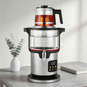 Samovar intelligent à grand écran tactile couleur, Base en acier inoxydable 304, machine à thé électrique 2000W, élément chauffant pour Samovar
