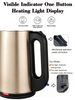 Machine à thé électrique Samovar à chauffage rapide, puissante, 1500W, Machine à préparer le thé, réservoir principal de 4l + théière en verre Borosilicate de 1l