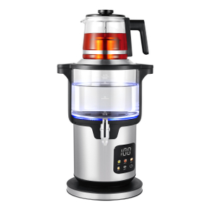 Fabricant de bouilloire électrique, élément chauffant pour faire du thé, Samovar en verre électrique de grande capacité de 4,5 l avec indicateur LED