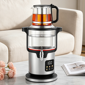 Machine à thé automatique 4,5 l + 1,1 l, contrôle par écran tactile, Pots en verre à Double couche pour le brassage du thé, Direct usine